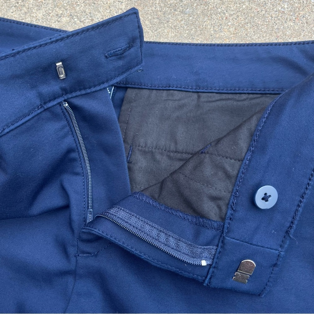 Chaps Classic Straight Leg Chino Pants Women 6 Navy Blue‎ Cotton Blend 32x29 - Picture 4 of 10